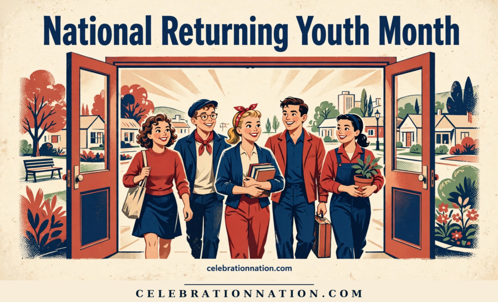 National Returning Youth Month poster