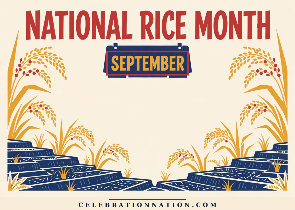 National Rice Month poster