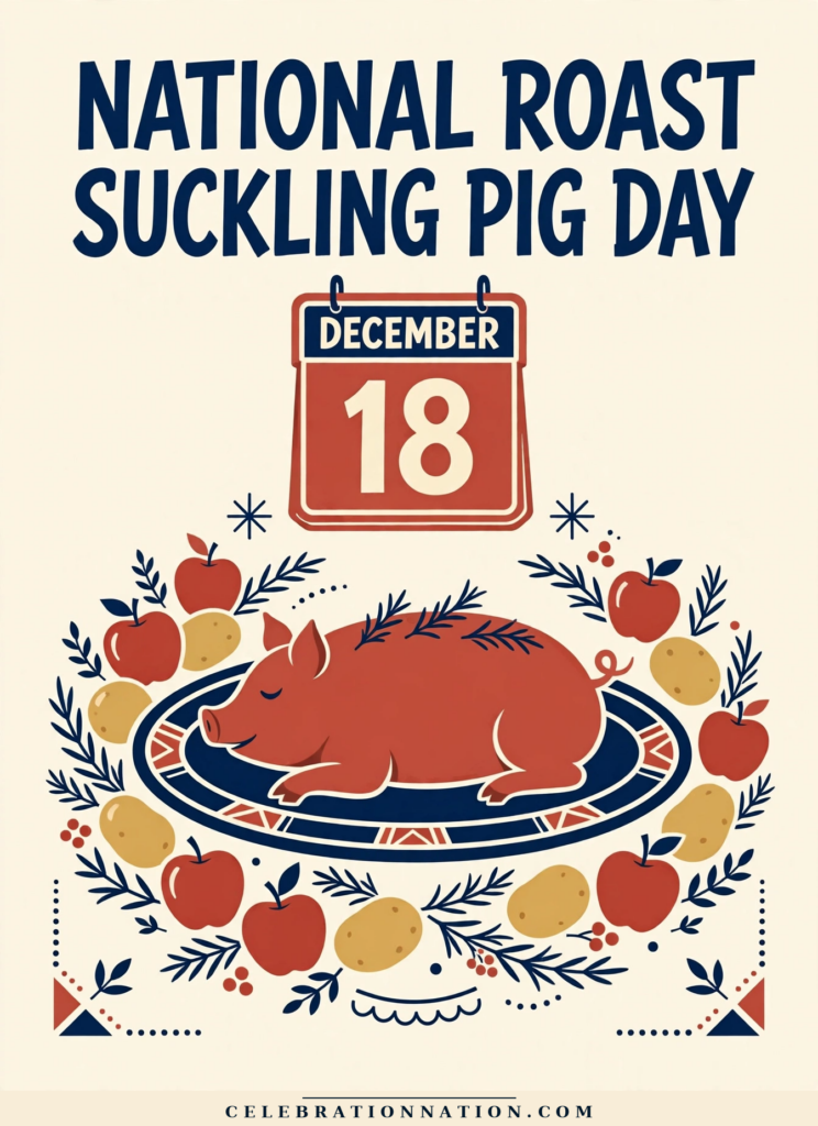 National Roast Suckling Pig Day poster