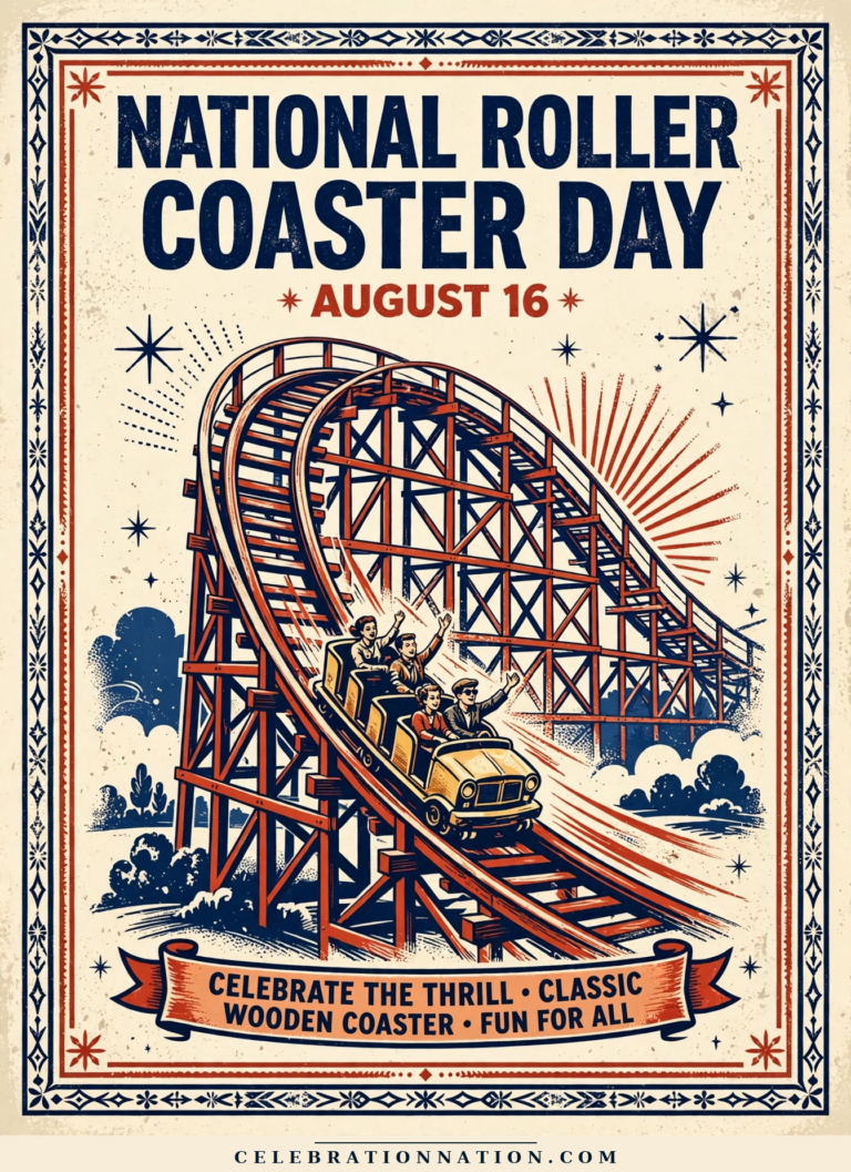National Roller Coaster Day poster