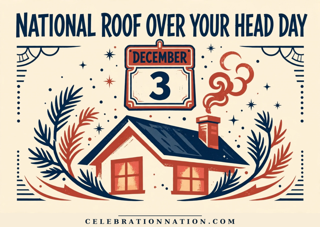 National Roof Over Your Head Day poster