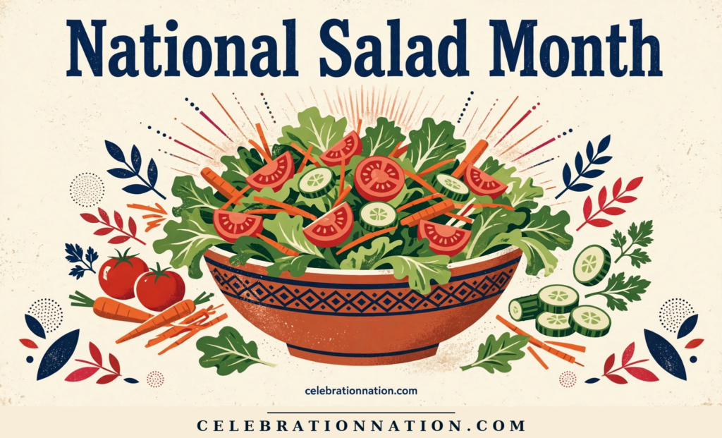 National Salad Month poster