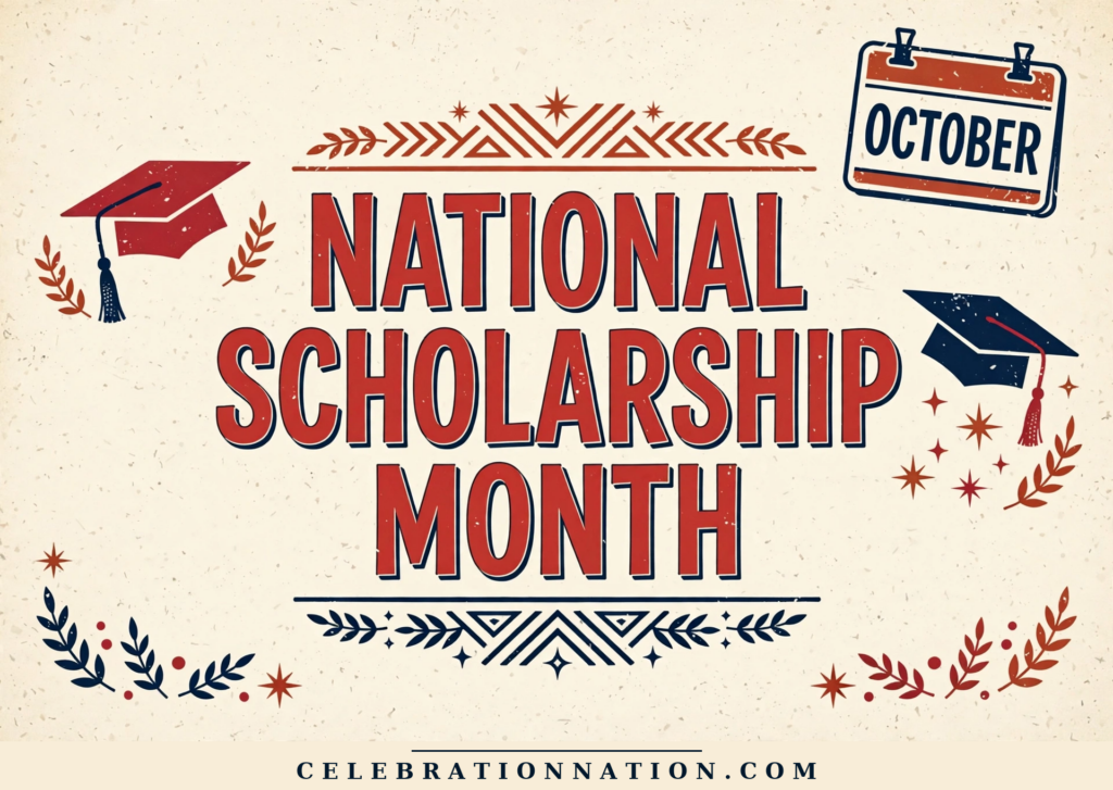 National Scholarship Month poster