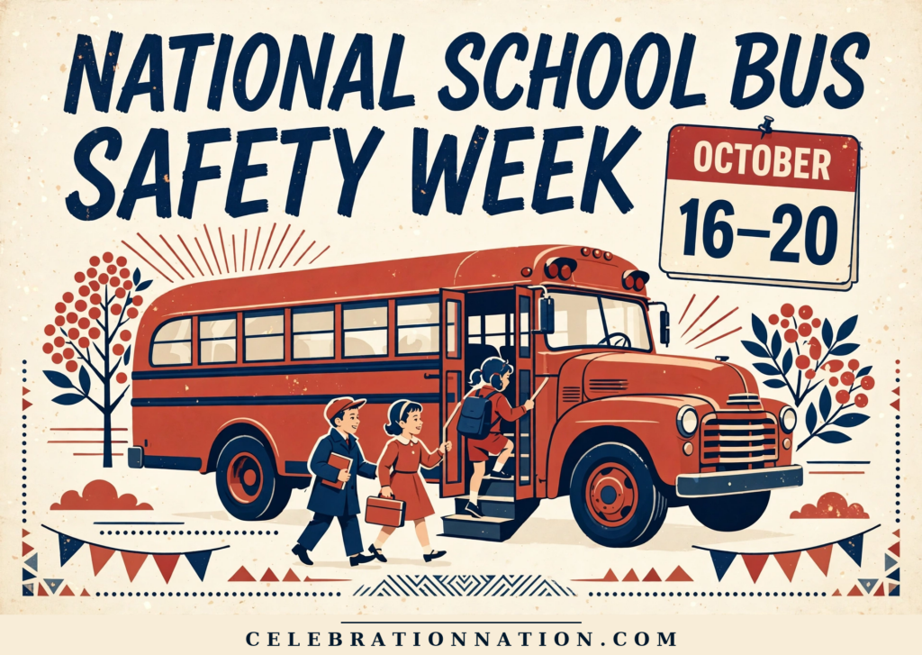 National School Bus Safety Week poster