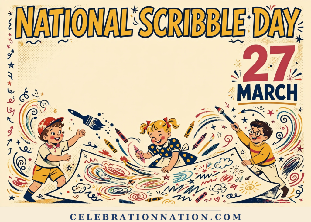 National Scribble Day poster