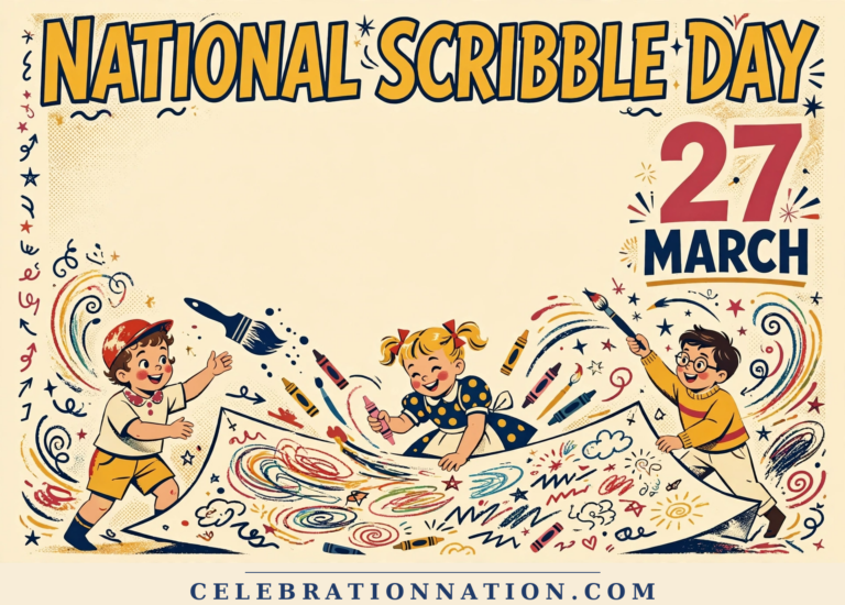 National Scribble Day poster