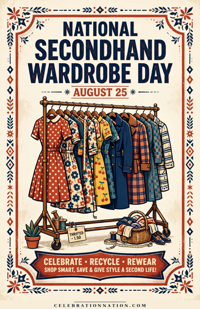 National Secondhand Wardrobe Day poster