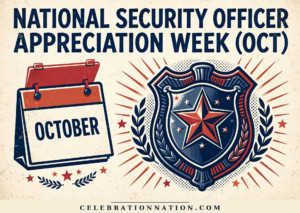 National Security Officer Appreciation Week (Oct) illustration, First week of October
