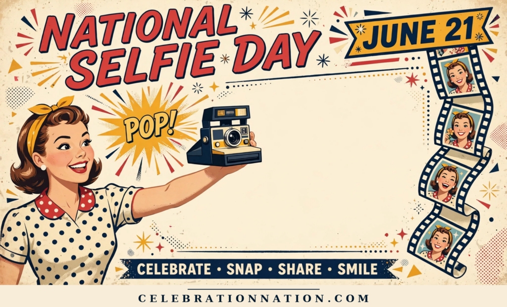 National Selfie Day poster