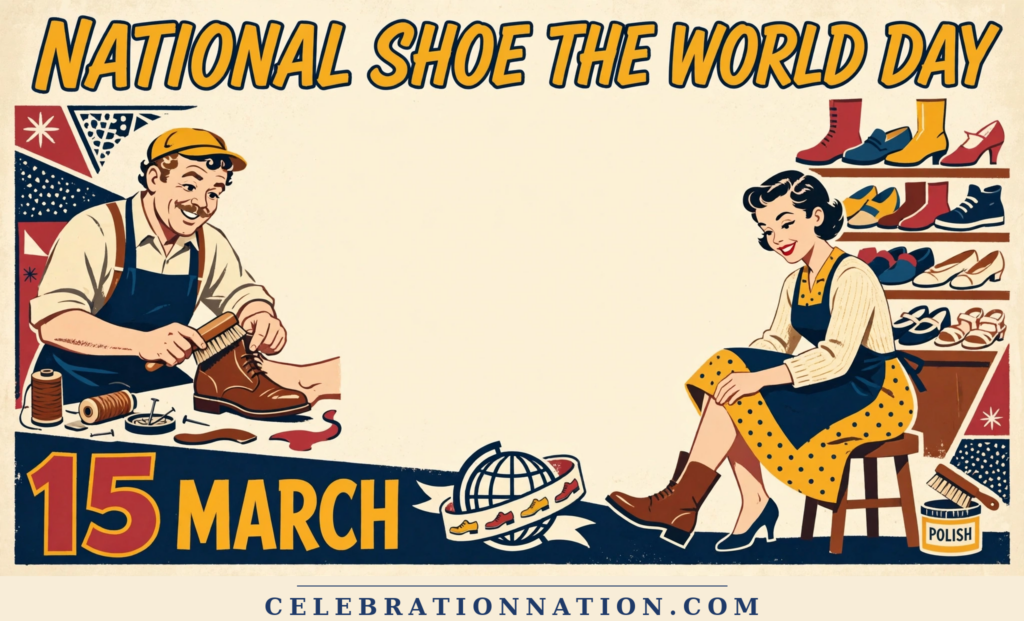 National Shoe the World Day poster