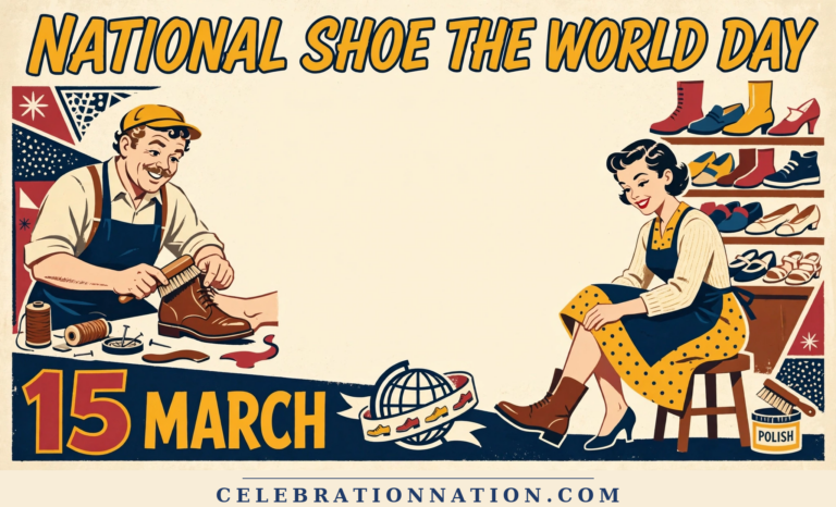 National Shoe the World Day poster