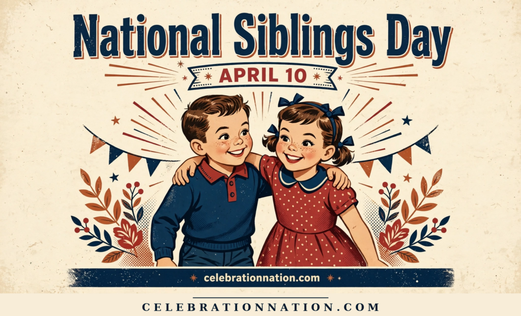 National Siblings Day poster