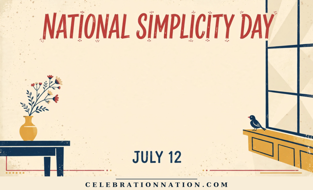National Simplicity Day poster