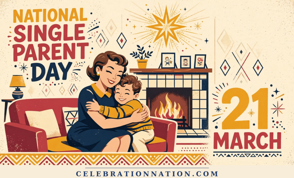 National Single Parent Day poster