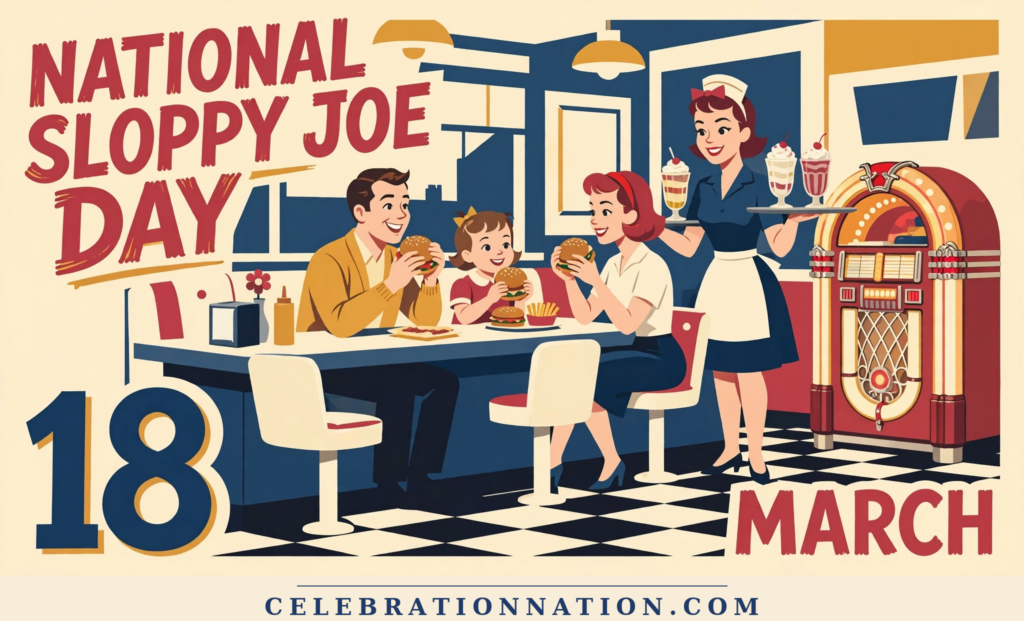 National Sloppy Joe Day poster