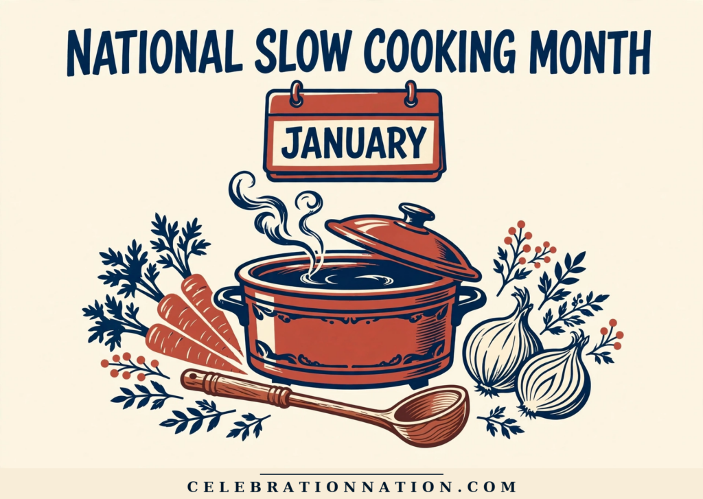 National Slow Cooking Month poster