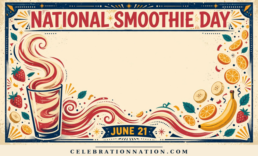 National Smoothie Day poster