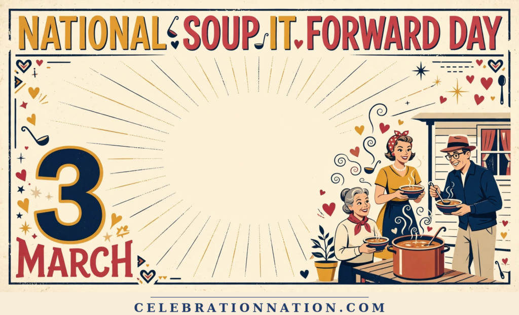 National Soup It Forward Day poster