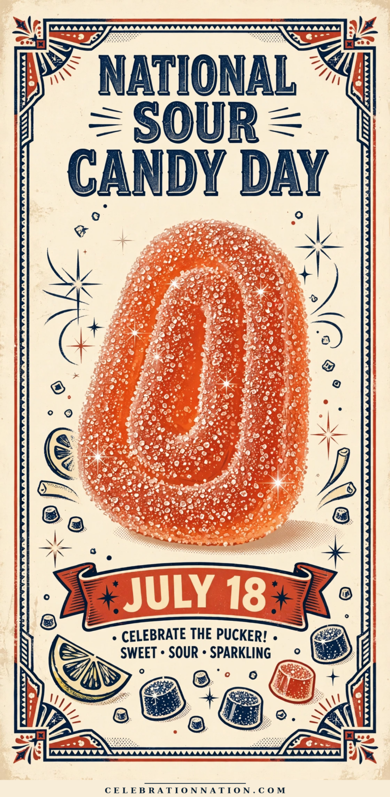 National Sour Candy Day poster