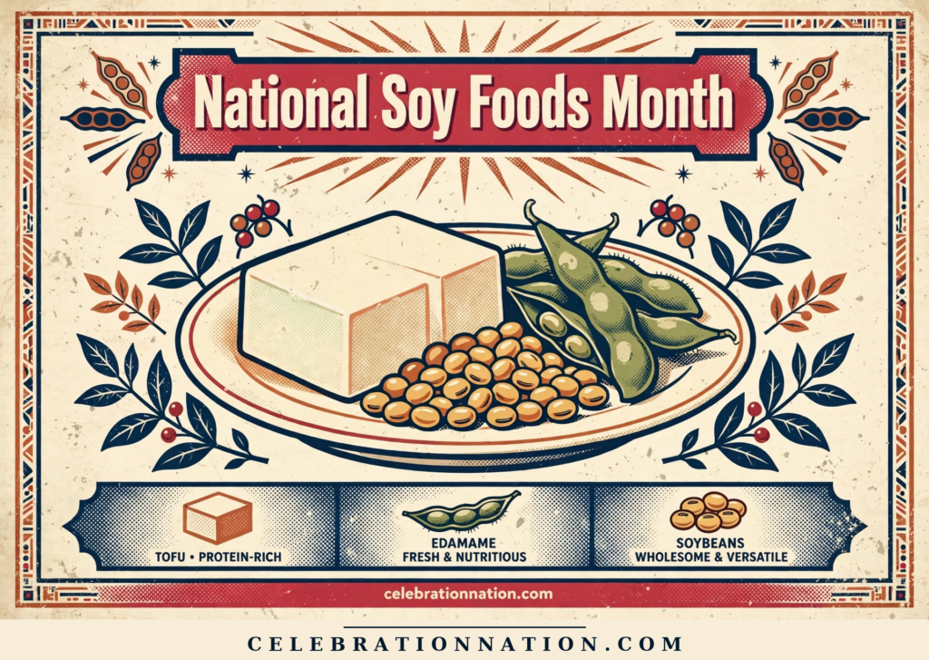 National Soy Foods Month poster