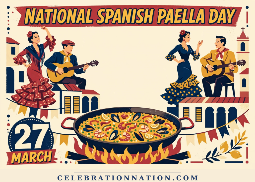 National Spanish Paella Day poster