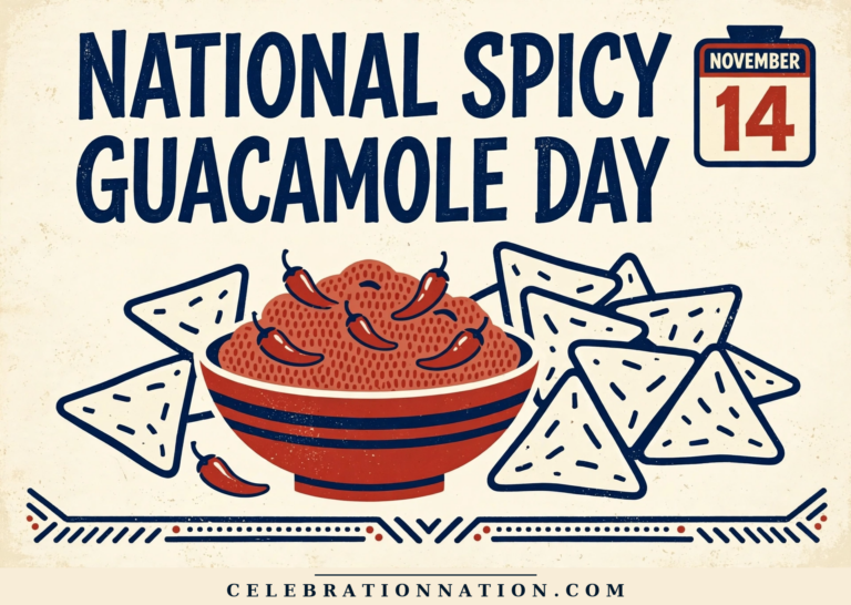 National Spicy Guacamole Day poster