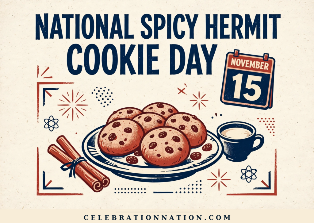 National Spicy Hermit Cookie Day poster