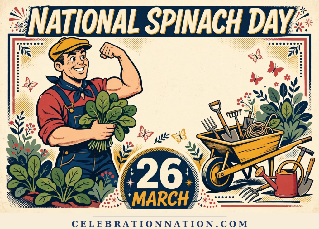 National Spinach Day poster