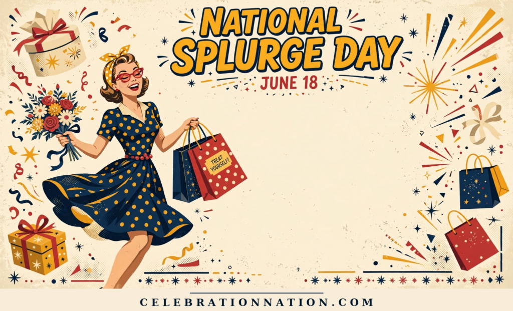 National Splurge Day poster