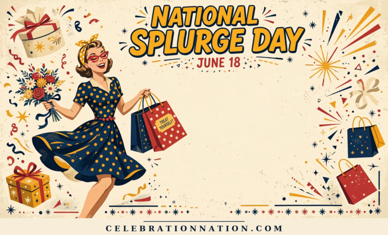 National Splurge Day poster