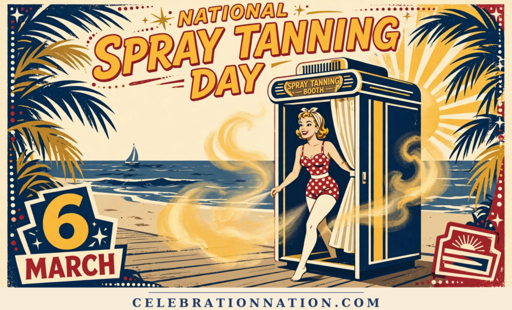 National Spray Tanning Day poster