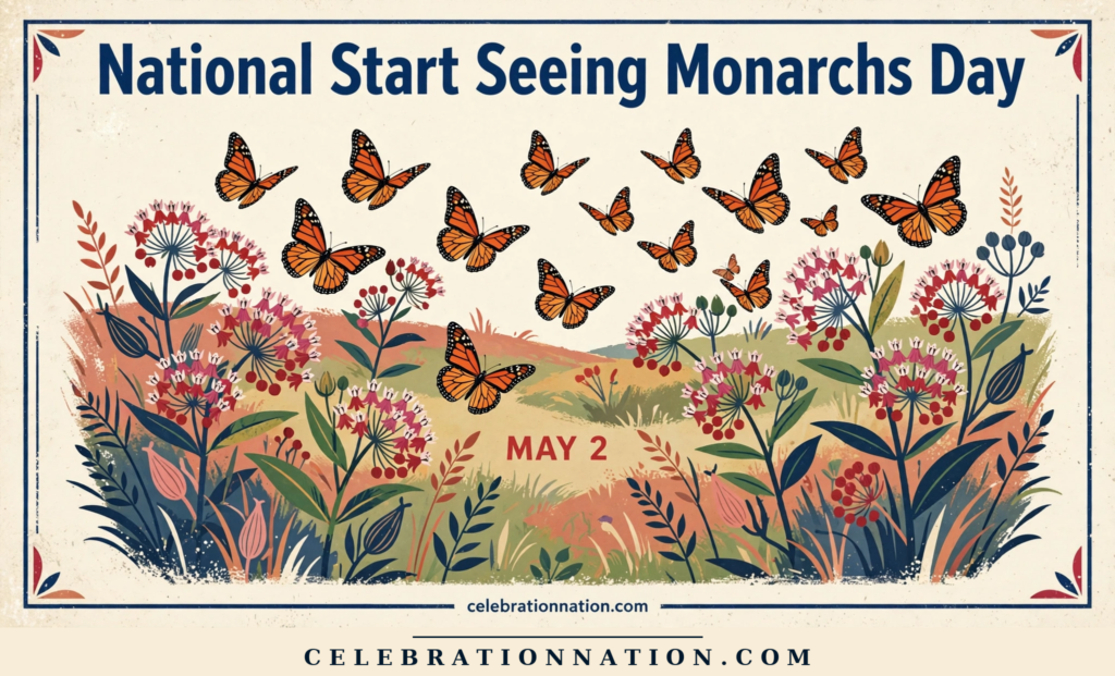 National Start Seeing Monarchs Day poster