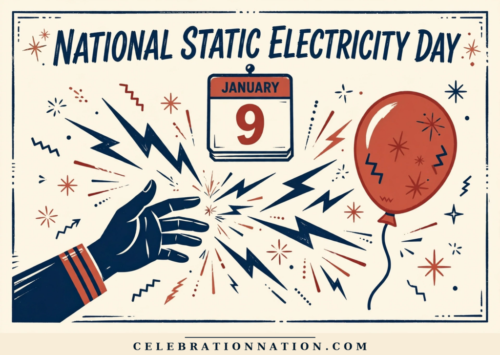National Static Electricity Day poster