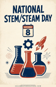 National STEM/STEAM Day illustration, November 8