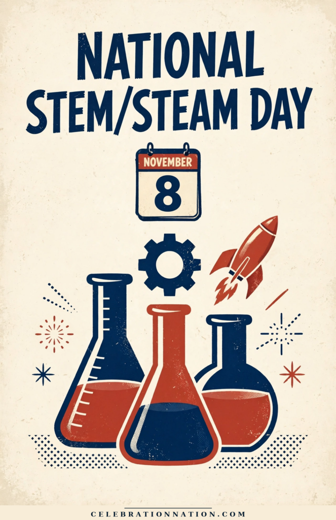 National STEM/STEAM Day illustration, November 8