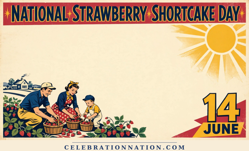 National Strawberry Shortcake Day poster