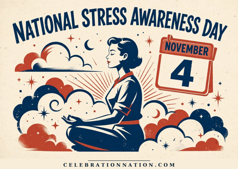 National Stress Awareness Day poster