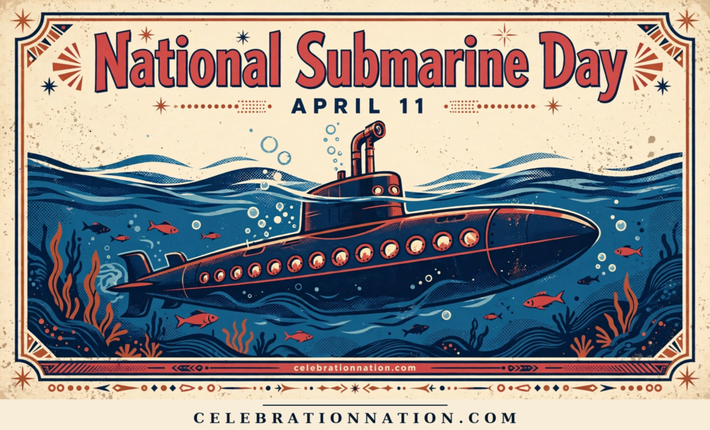 National Submarine Day poster