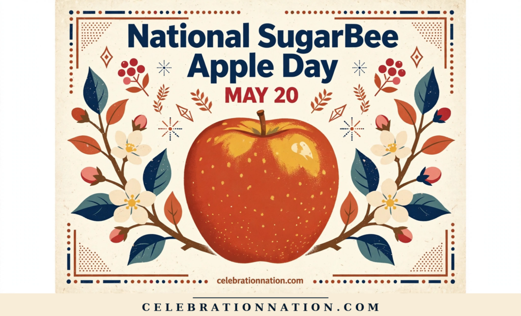 National SugarBee Apple Day poster