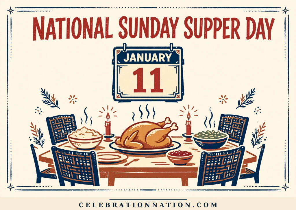 National Sunday Supper Day poster