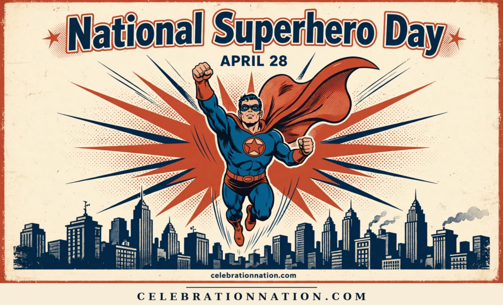 National Superhero Day poster