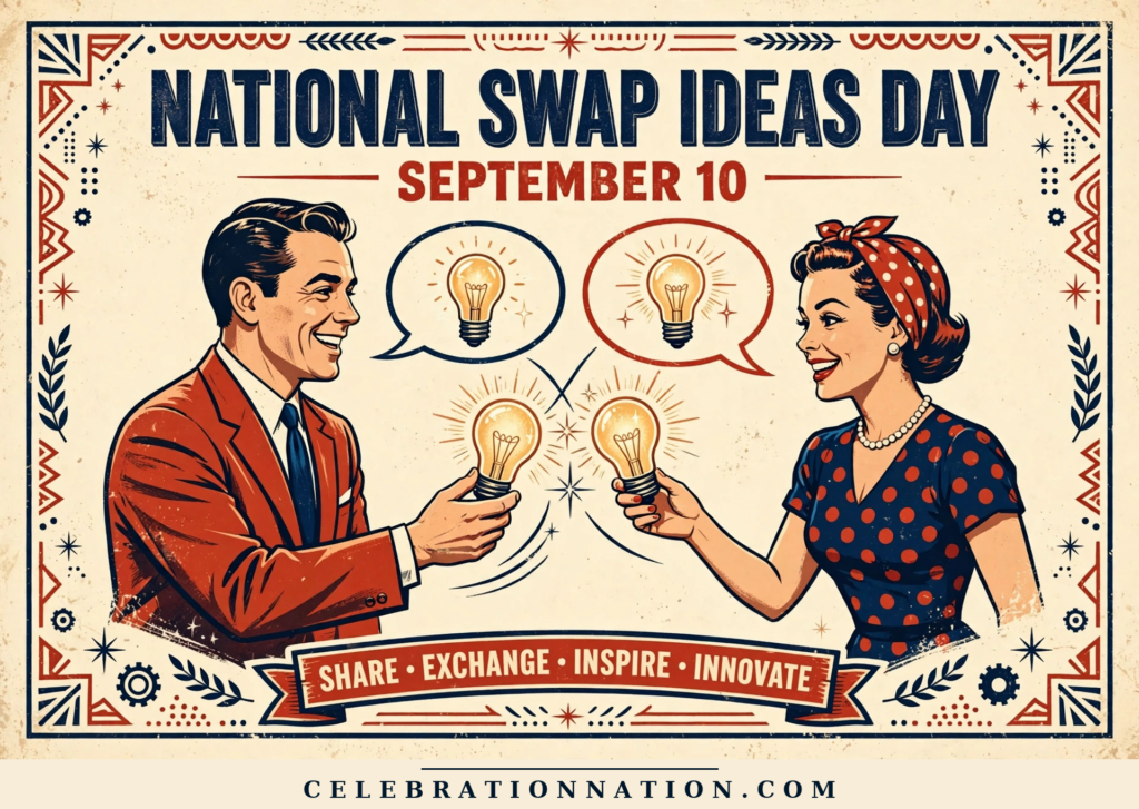 National Swap Ideas Day poster