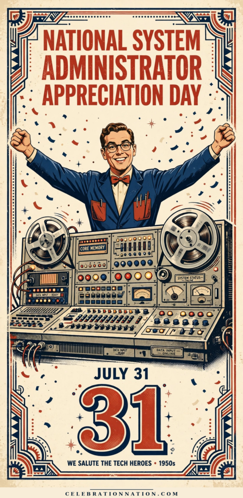 National System Administrator Appreciation Day poster