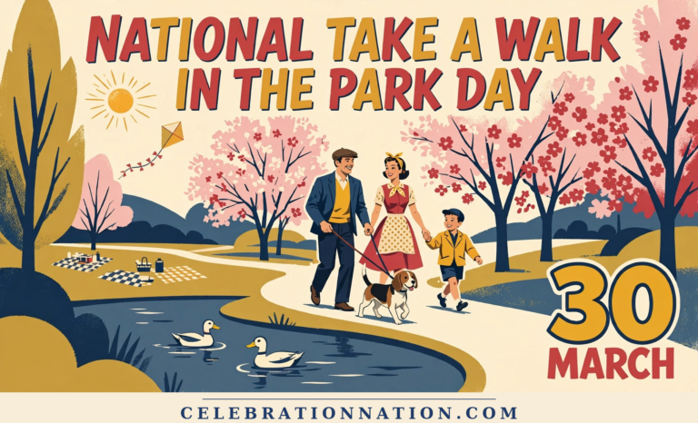 National Take a Walk in the Park Day poster
