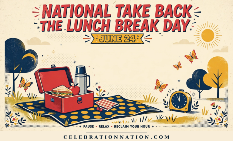 National Take Back the Lunch Break Day poster