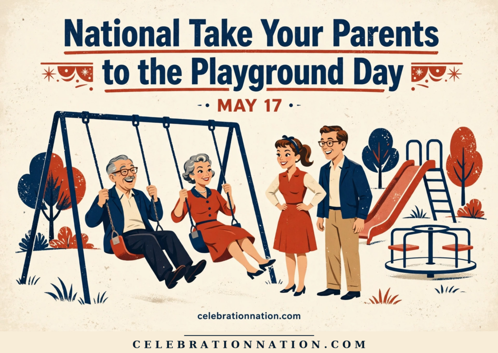 National Take Your Parents to the Playground Day poster