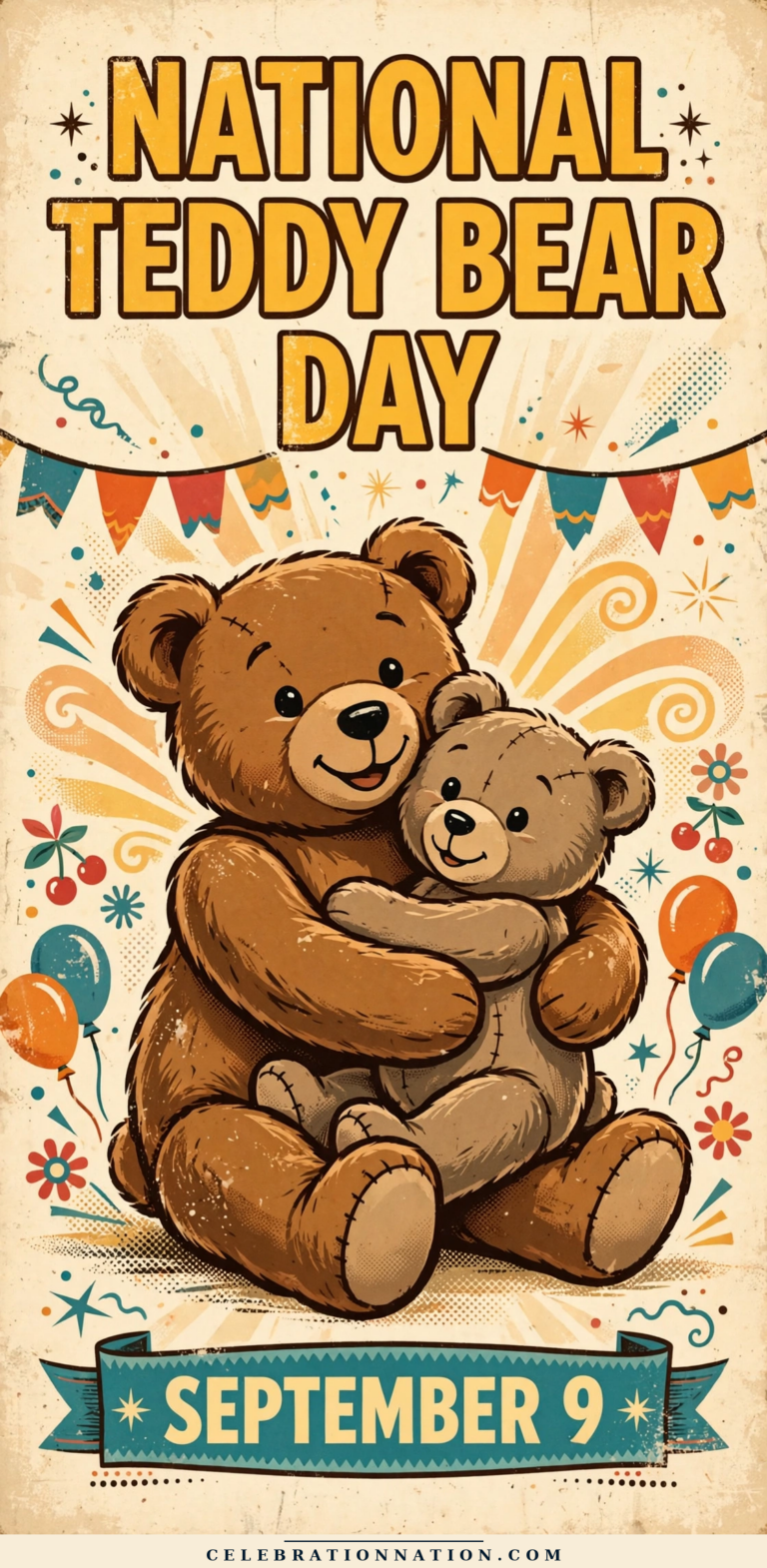 National Teddy Bear Day poster