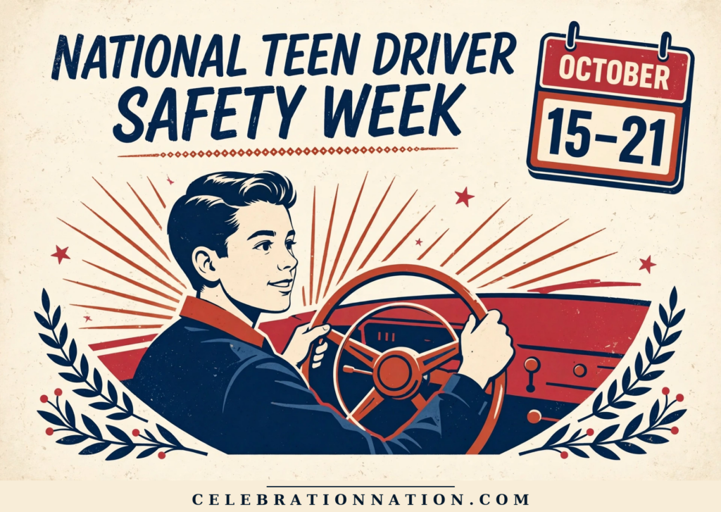 National Teen Driver Safety Week poster
