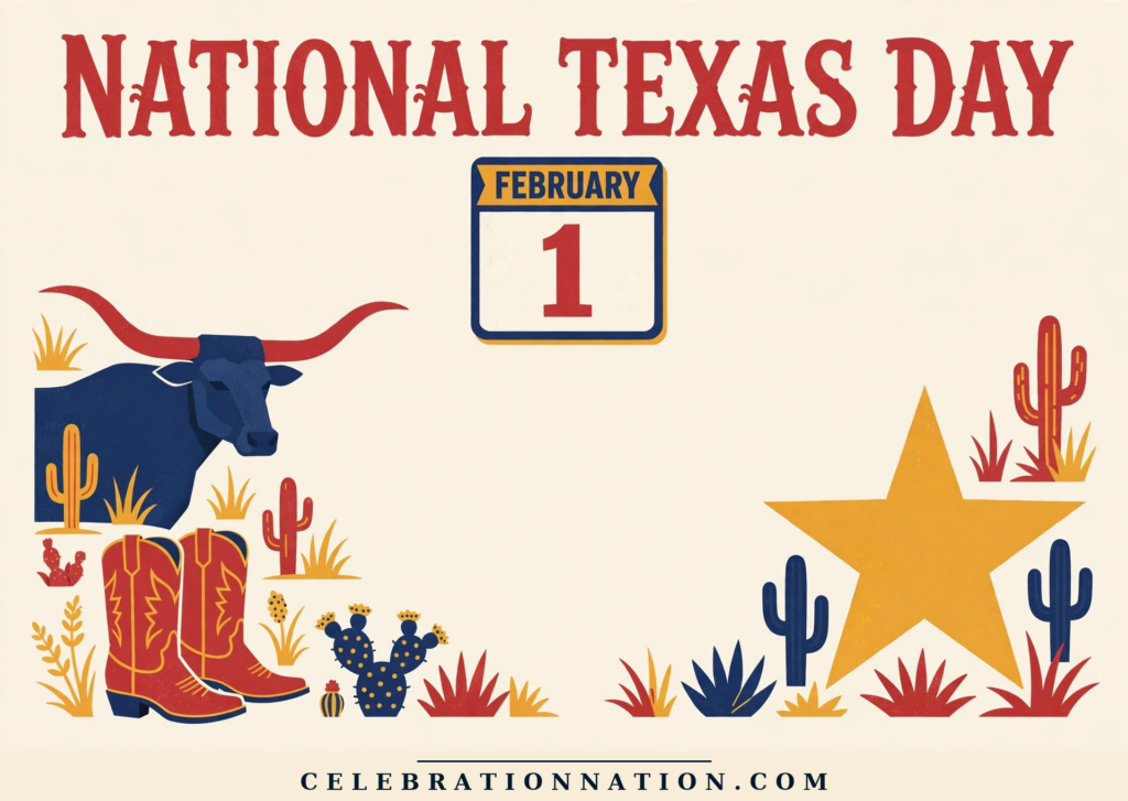National Texas Day poster