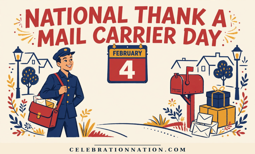 National Thank a Mail Carrier Day poster